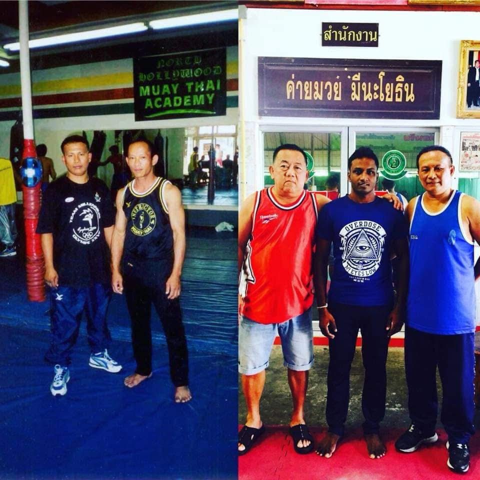 Nilanka Madushan training at Muay Thai camps in Thailand