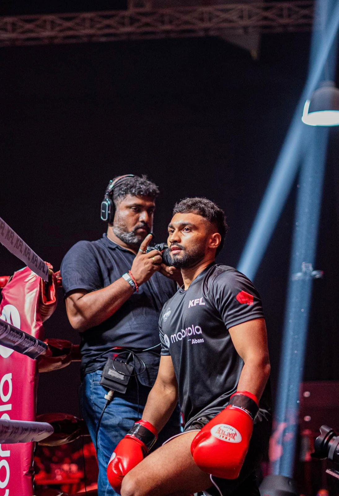 BPFA fighter preparing in the corner before a KFL fight