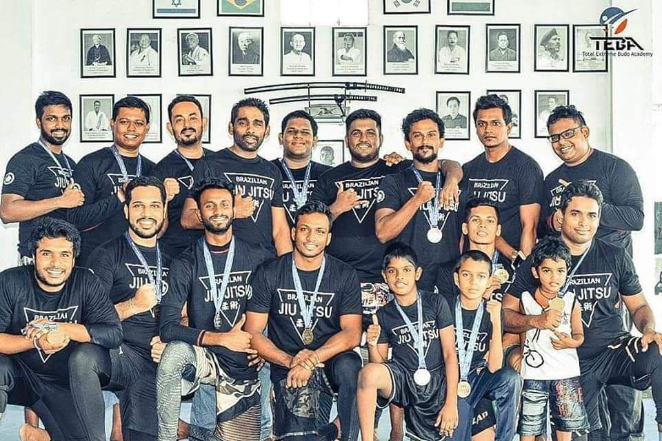 Black Panther Fighting Academy team posing with medals